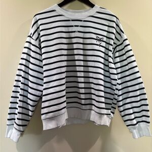 H&M Striped Black and White Sweater